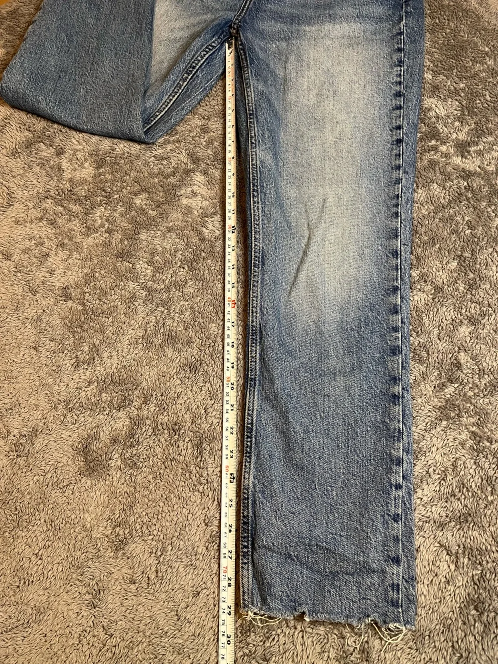Women’s Top Shop Straight Light Blue Denim Jeans Size 10